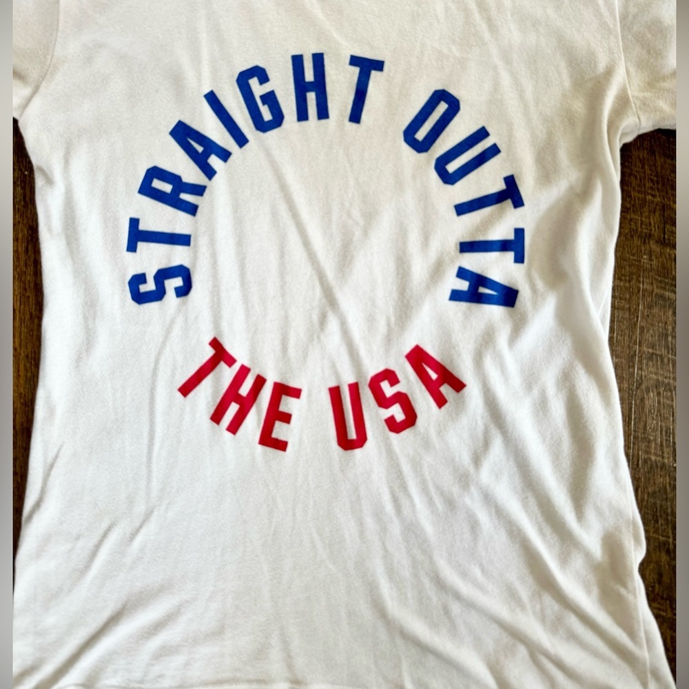 Victoria Sercret PINK Tee “Straight Outta The USA” - Picture 2 of 4